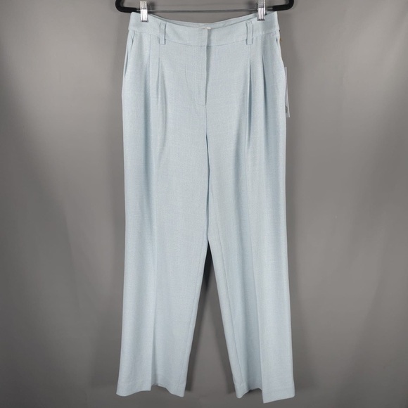 NWT House Of Harlow 1960 Pleated Side Pockets Textured Dress Pants Light Blue - mordernwear.com NWT House Of Harlow 1960 Pleated Side Pockets Textured Dress Pants Light Blue - mordernwear.com